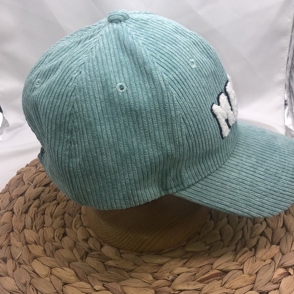 MAMA Aqua Green Corduroy Baseball Cap - Picture 2 of 7